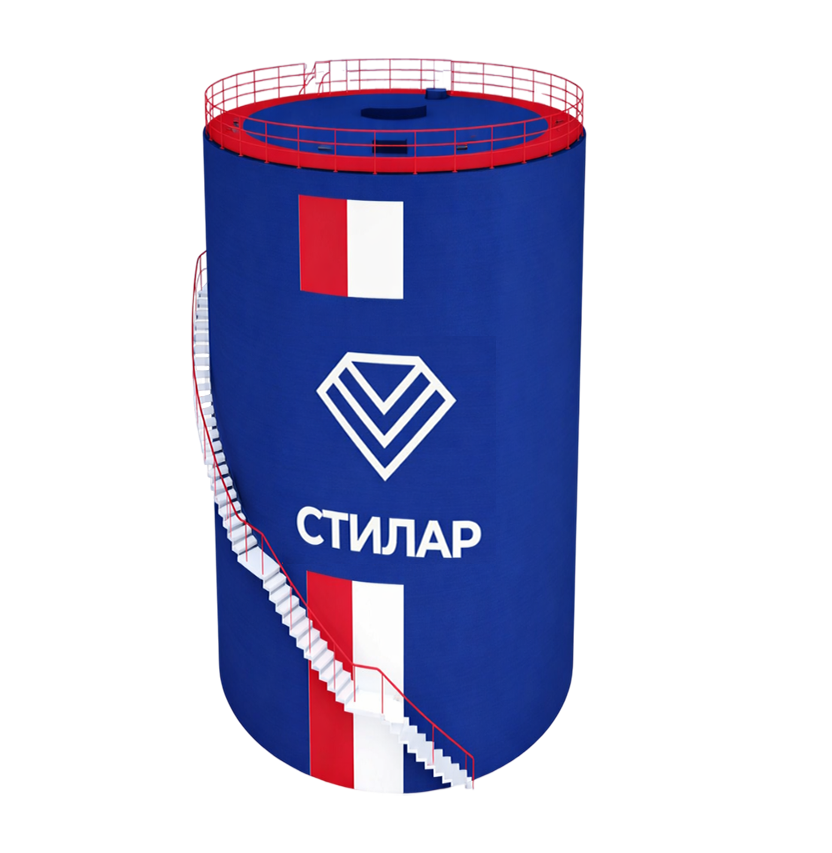 Цельносварной резервуар РВС для мазута 10 м³ от завода-производителя